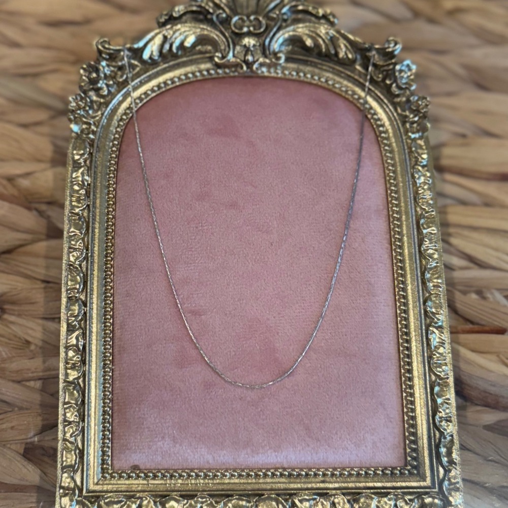 925 Silver 17" Minimalist Chain Necklace 1.0‎ mm